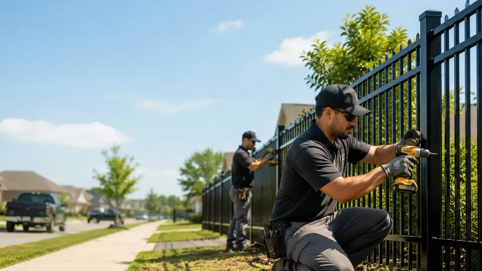 Metal Fence Installation in Apex, NC